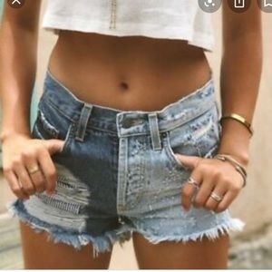 Carmar LF two toned denim shorts
